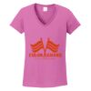 Ladies Heavy Cotton™ 100% Cotton V-Neck T-Shirt Thumbnail