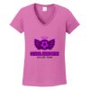 Ladies Heavy Cotton™ 100% Cotton V-Neck T-Shirt Thumbnail