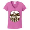 Ladies Heavy Cotton™ 100% Cotton V-Neck T-Shirt Thumbnail