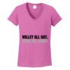 Ladies Heavy Cotton™ 100% Cotton V-Neck T-Shirt Thumbnail