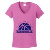 Ladies Heavy Cotton™ 100% Cotton V-Neck T-Shirt Thumbnail
