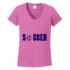 Ladies Heavy Cotton™ 100% Cotton V-Neck T-Shirt Thumbnail