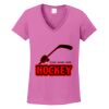 Ladies Heavy Cotton™ 100% Cotton V-Neck T-Shirt Thumbnail