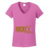 Ladies Heavy Cotton™ 100% Cotton V-Neck T-Shirt Thumbnail