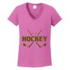 Ladies Heavy Cotton™ 100% Cotton V-Neck T-Shirt Thumbnail