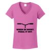 Ladies Heavy Cotton™ 100% Cotton V-Neck T-Shirt Thumbnail