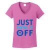 Ladies Heavy Cotton™ 100% Cotton V-Neck T-Shirt Thumbnail