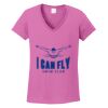 Ladies Heavy Cotton™ 100% Cotton V-Neck T-Shirt Thumbnail