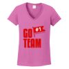 Ladies Heavy Cotton™ 100% Cotton V-Neck T-Shirt Thumbnail