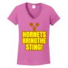 Ladies Heavy Cotton™ 100% Cotton V-Neck T-Shirt Thumbnail