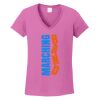 Ladies Heavy Cotton™ 100% Cotton V-Neck T-Shirt Thumbnail