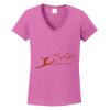 Ladies Heavy Cotton™ 100% Cotton V-Neck T-Shirt Thumbnail